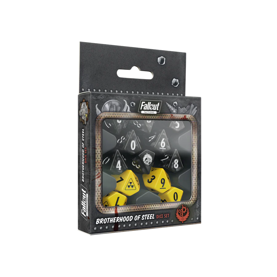 Fallout: Factions - Dice Set: Brotherhood of Steel - TCB Games & Collectibles