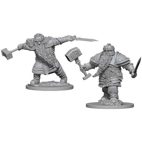 D&D: Nolzur's Marvelous Unpainted Miniatures - W01 Dwarf Male Fighter