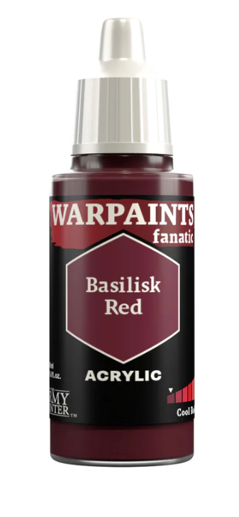 THE ARMY PAINTER: WARPAINTS FANATIC: ACRYLIC: BASILISK RED (18ml)