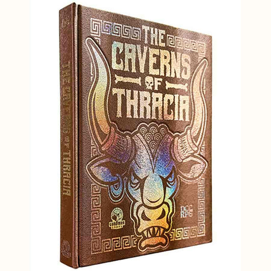 THE CAVERNS OF THRACIA (DCC RPG) (MINOTAUR HIDE COVER) - TCB Games & Collectibles