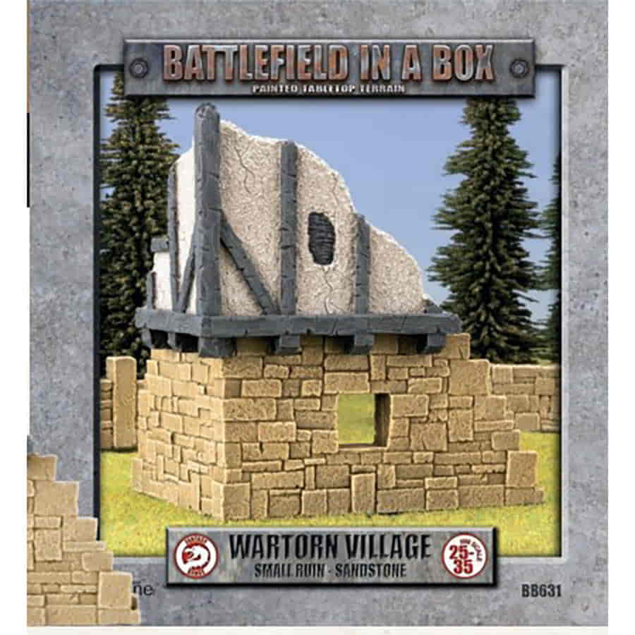 Battlefield in a Box: Wartorn Village - Sandstone Small Ruin