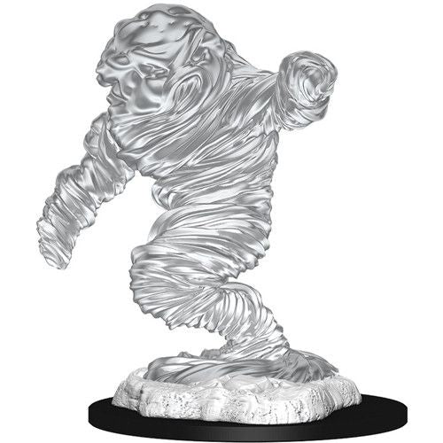 Unpainted Wizkids D&D Nolzur's Marvelous Miniature of a W12.5 Air Elemental with detailed sculpt and transparent wings.