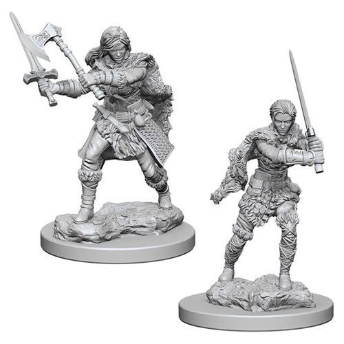 D&D: Nolzur's Marvelous Unpainted Miniatures - W01 Human Female Barbarian