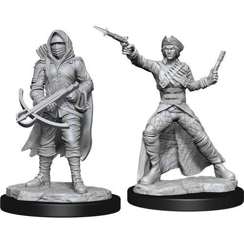 D&D: Wizkids Deep Cuts Unpainted Miniatures - W15 Bounty Hunter & Outlaw - TCB Games & Collectibles
