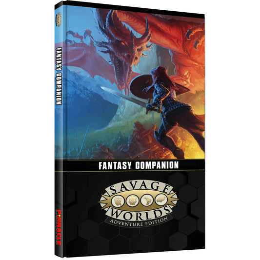 Savage Worlds Adventure Edition Fantasy Companion RPG book by Studio 2 Publishing, featuring cover art with fantasy-themed illustrations.