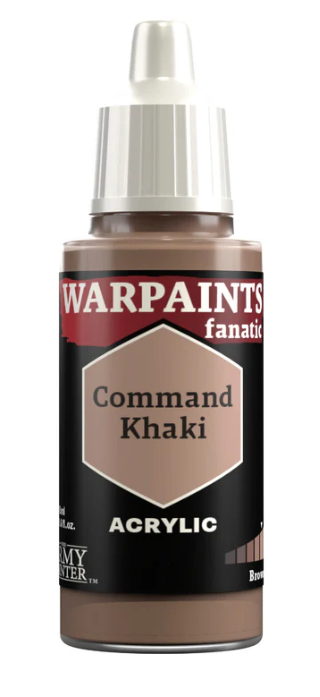 THE ARMY PAINTER: WARPAINTS FANATIC: ACRYLIC: COMMAND KHAKI (18ml)