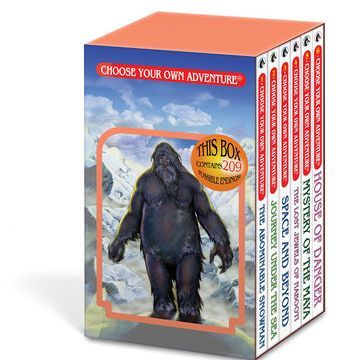 Choose Your Own Adventure 6-book boxed set by Penguin Random House, featuring colorful covers of interactive adventure books.