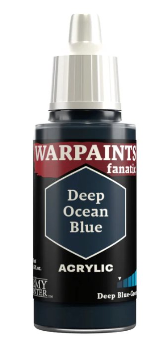 THE ARMY PAINTER: WARPAINTS FANATIC: ACRYLIC: DEEP OCEAN BLUE (18ml)