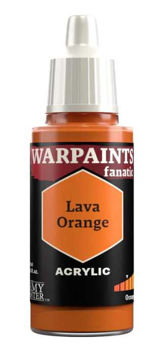 THE ARMY PAINTER: WARPAINTS FANATIC: ACRYLIC: LAVA ORANGE (18ml)