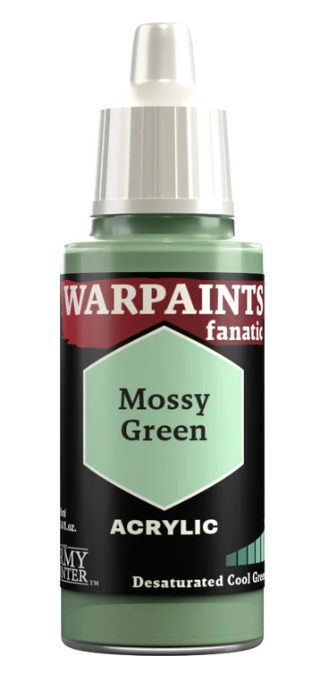 THE ARMY PAINTER: WARPAINTS FANATIC: ACRYLIC: MOSSY GREEN (18ml)