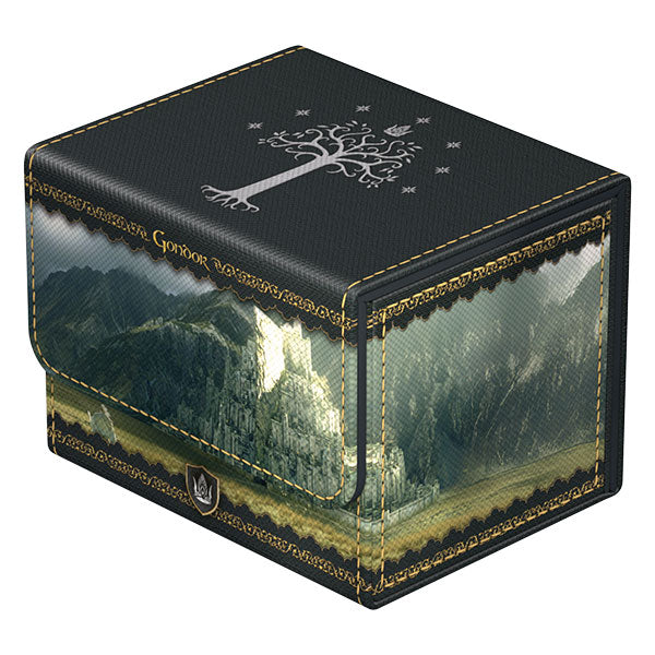 Ultimate Guard Sidewinder 100+ Xenoskin deck case featuring Lord of the Rings Middle Earth themed artwork.