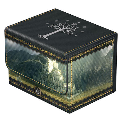 Ultimate Guard Sidewinder 100+ Xenoskin deck case featuring Lord of the Rings Middle Earth themed artwork.