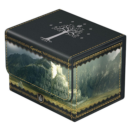 Ultimate Guard Sidewinder 100+ deck case with Xenoskin material featuring Lord of the Rings Middle Earth design.