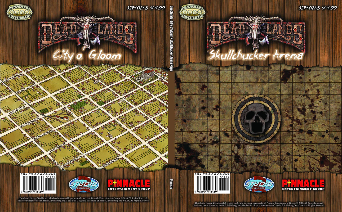 Deadlands Reloaded RPG: City o' Gloom Map (Savage Worlds)