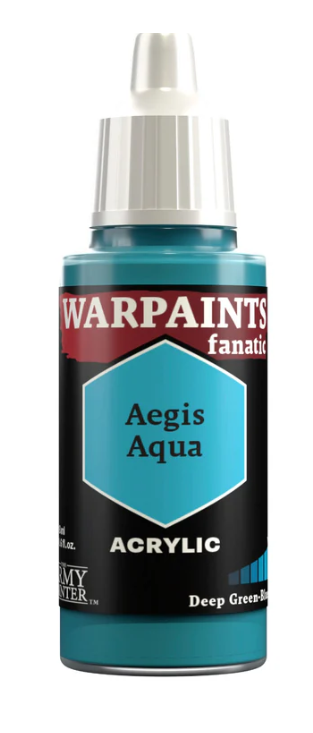 THE ARMY PAINTER: WARPAINTS FANATIC: ACRYLIC: AEGIS AQUA (18ml)