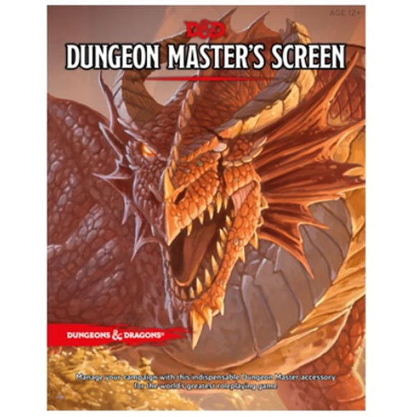 Dungeon Master's Screen Reincarnated for D&D 5E by Wizards of the Coast, featuring game tables and reference info for Dungeon Masters.