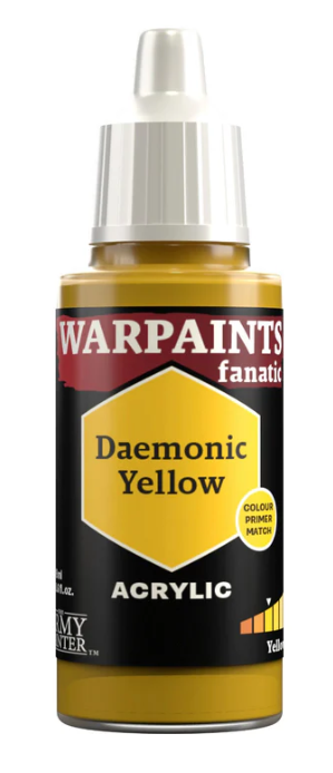 THE ARMY PAINTER: WARPAINTS FANATIC: ACRYLIC: DAEMONIC YELLOW (18ml)