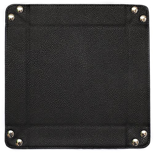 Velvet Folding Dice Tray w/ Leather Backing 10" x 10" - TCB Games & Collectibles
