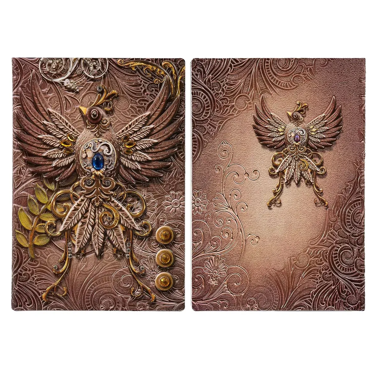3D Faux-Leather Notebook/Journal - Pink Phoenix - TCB Games & Collectibles