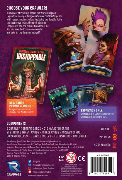 Dungeon Crawler Carl Unstoppable: Crawler Chaos Expansion PRE-ORDER