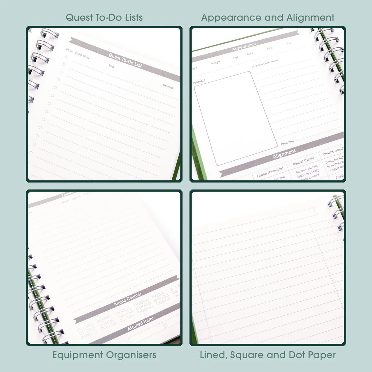 D&D Character Quest Notebook