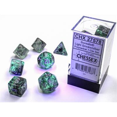 Borealis® Polyhedral Light Smoke/Silver Luminary™ 7-Die Set