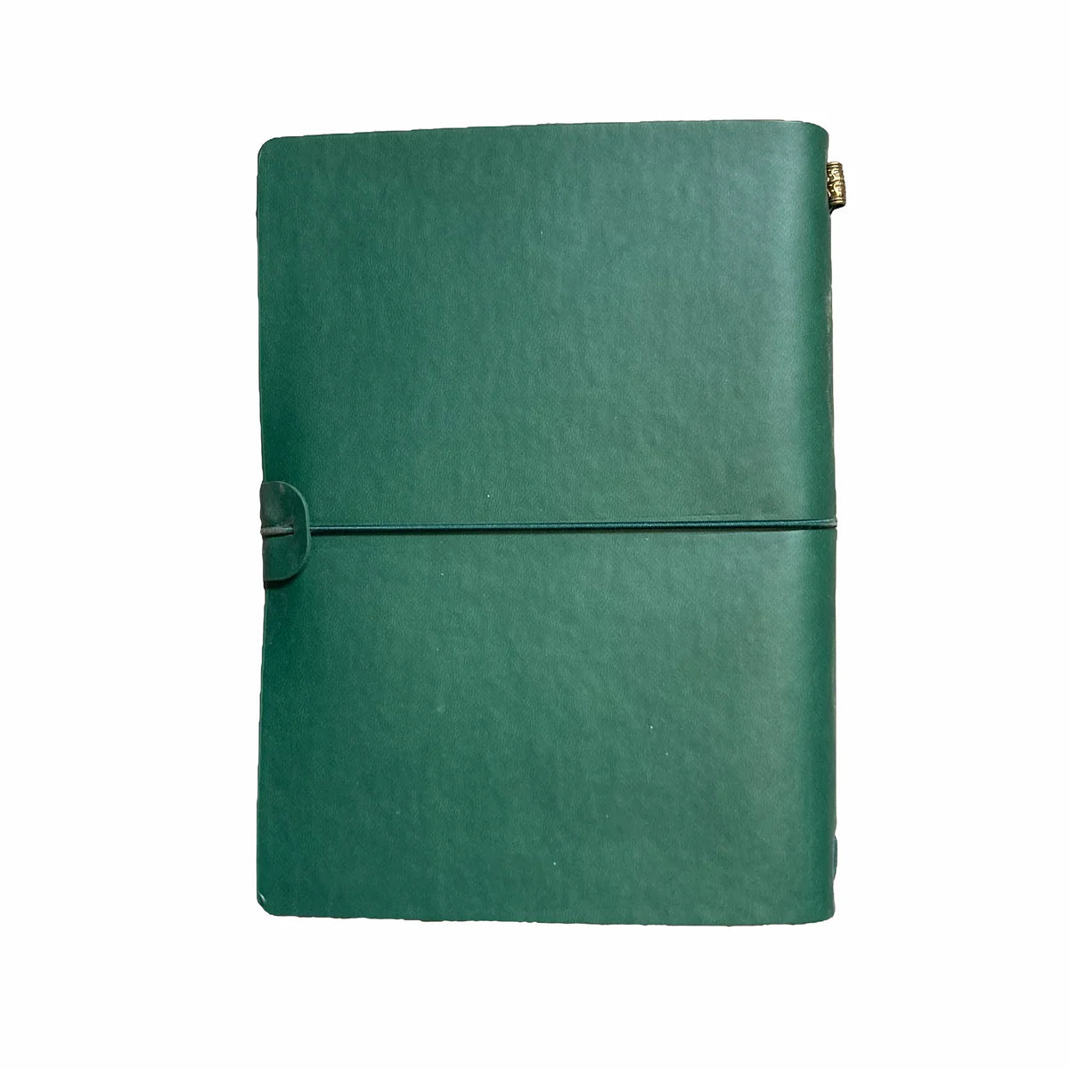 Green character journal with sword and rose design, featuring lined pages for writing, from Quartermaster Direct.
