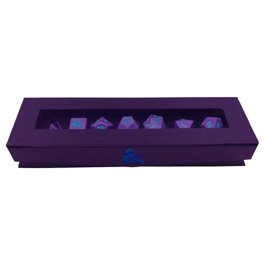 D&D Heavy Metal Dice: Phandelver Campaign Royal Purple & Sky Blue 7-Die Set