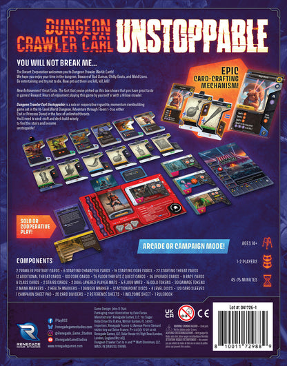 Dungeon Crawler Carl Unstoppable PRE-ORDER
