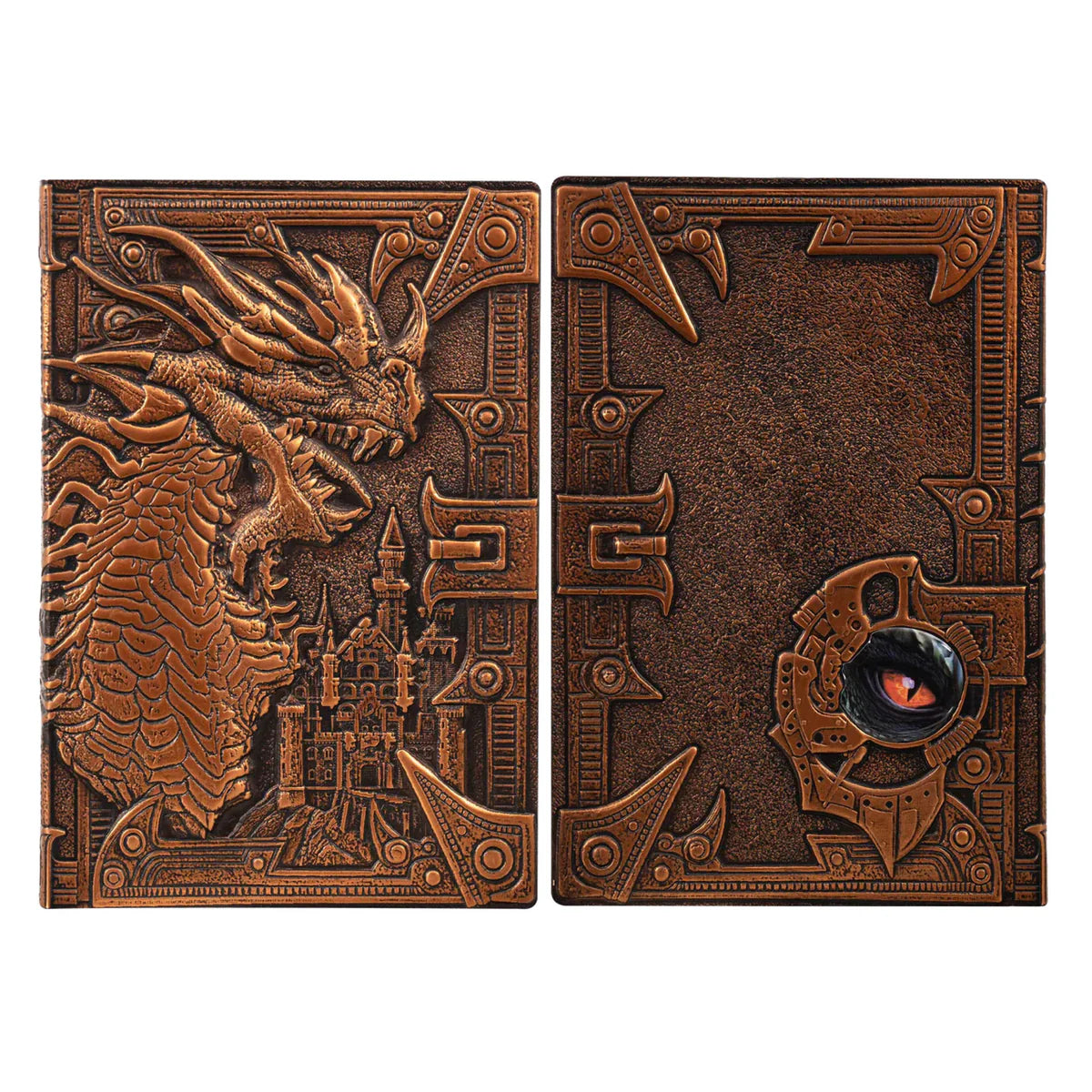 3D Faux-Leather Notebook/Journal - Bronze Dragon - TCB Games & Collectibles