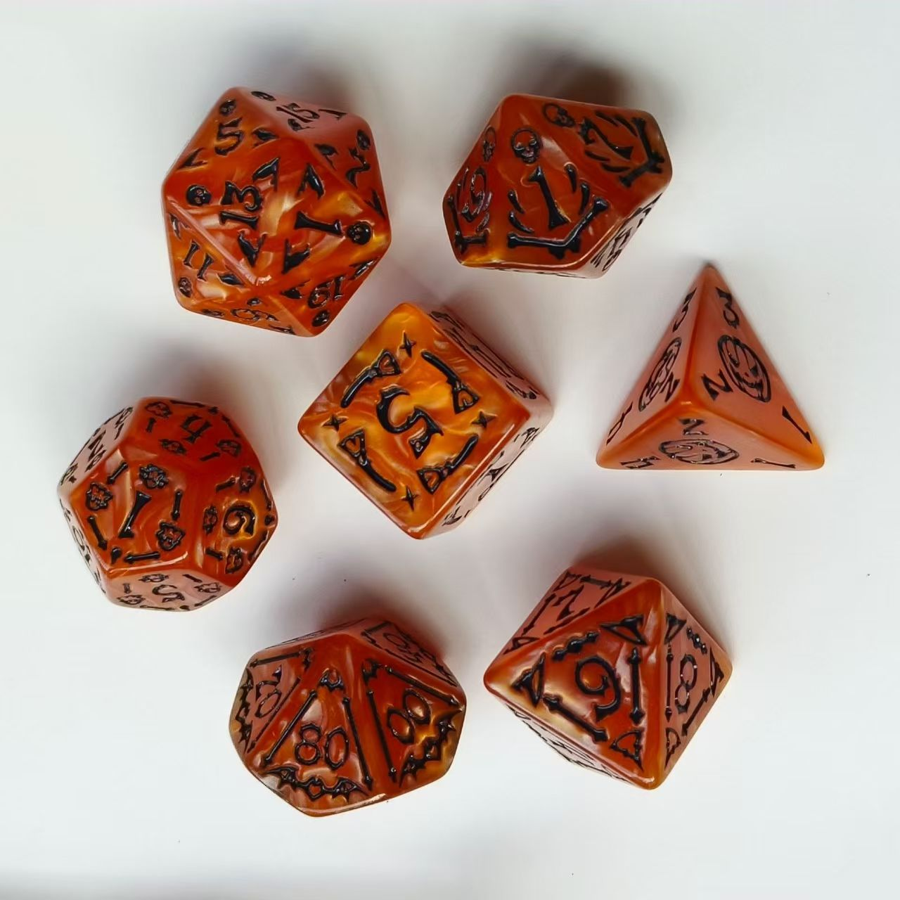 TCB 7-Piece Acrylic/Resin Dice Sets 2/2