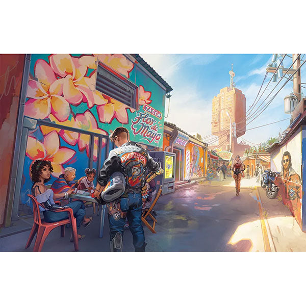 Cyberpunk Red: Night City 2045 RPG book by TCB Games & Collectibles, featuring futuristic cityscape cover and detailed artwork.