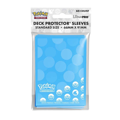 Ultra Pro Pokémon Energy Sleeves, pack of 65, featuring colorful Pokémon designs for protecting trading cards.