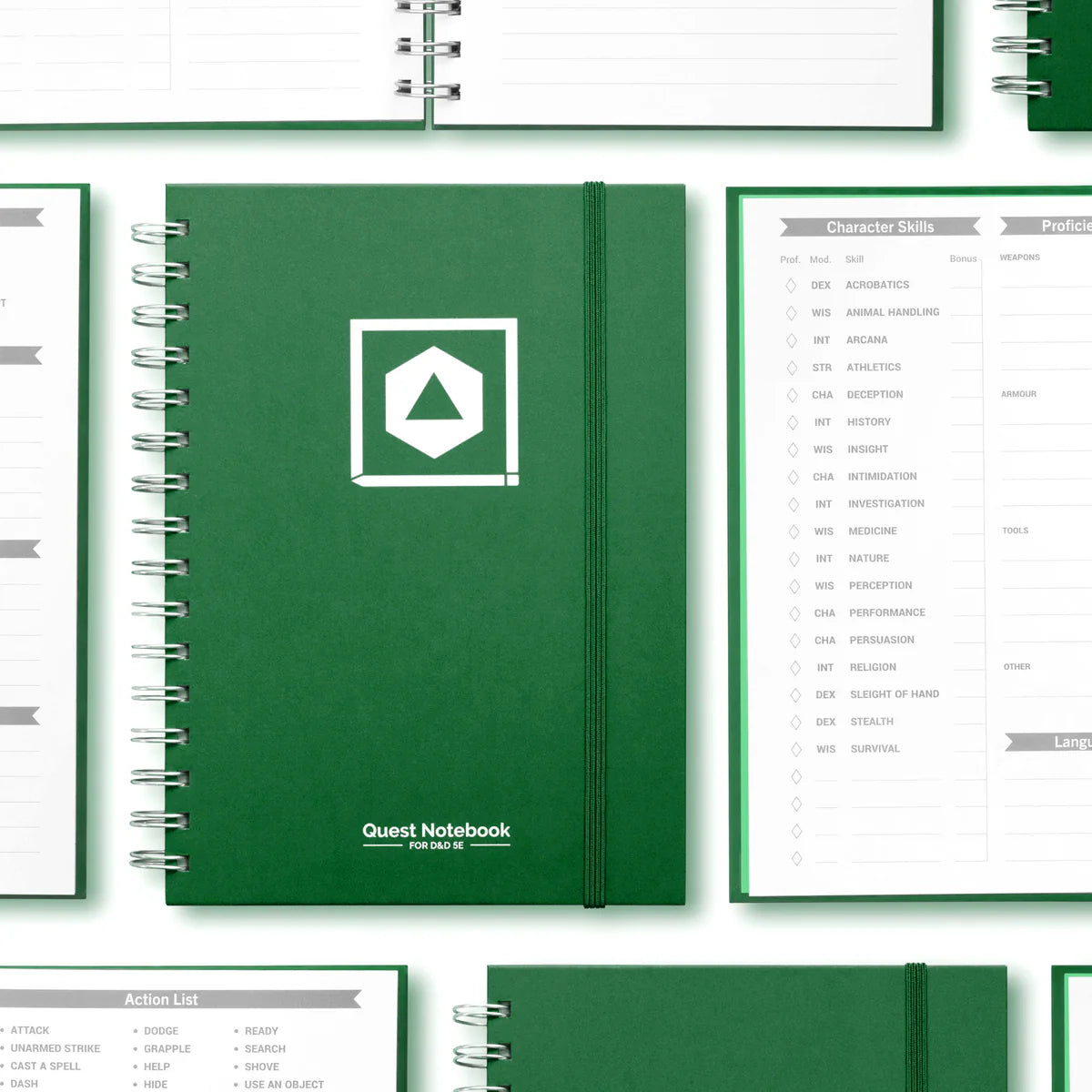 D&D Character Quest Notebook