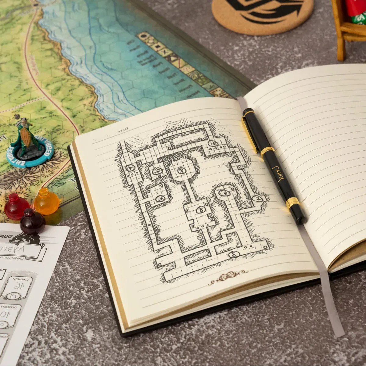 3D Faux-Leather Notebook/Journal - Silver Dragon - TCB Games & Collectibles