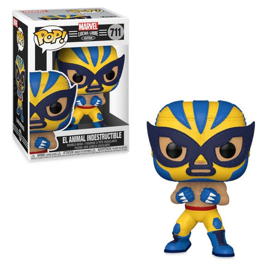 Funko El Animal Indestructible 711 figure, featuring colorful design and detailed character artwork on the vinyl toy.