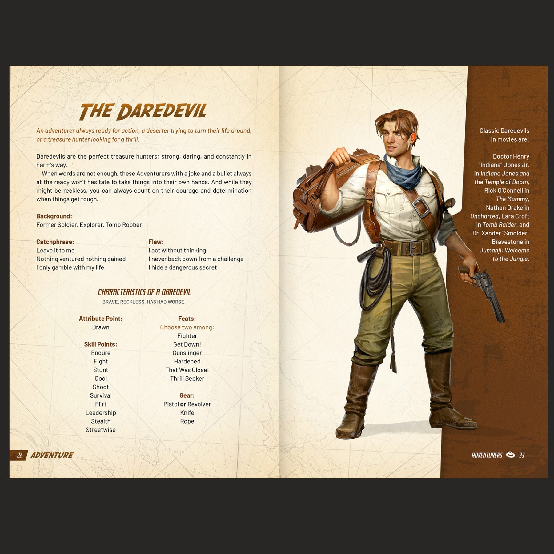 Outgunned RPG Adventure Core Rulebook by Free League Publishing, featuring cover art with sci-fi imagery and game title.