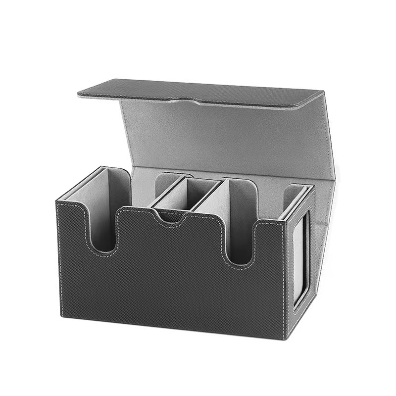 TCB Double/Dual Deck Boxes for card supplies, featuring black and red design, by TCB Games & Collectibles.