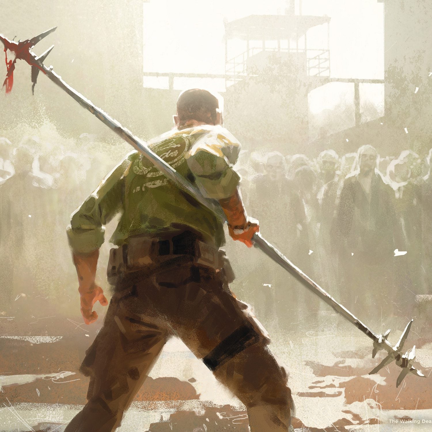 The Walking Dead Universe RPG Core Rules book by Free League Publishing, featuring a dark themed cover with zombie artwork.
