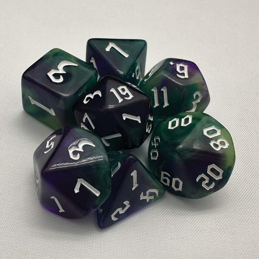 TCB 7-Piece Acrylic Dice Sets 1/2