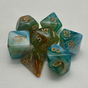 TCB 7-Piece Acrylic Dice Sets 1/2