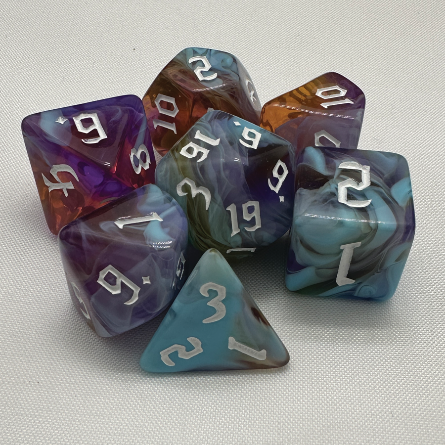 TCB 7-Piece Acrylic Dice Sets 1/2