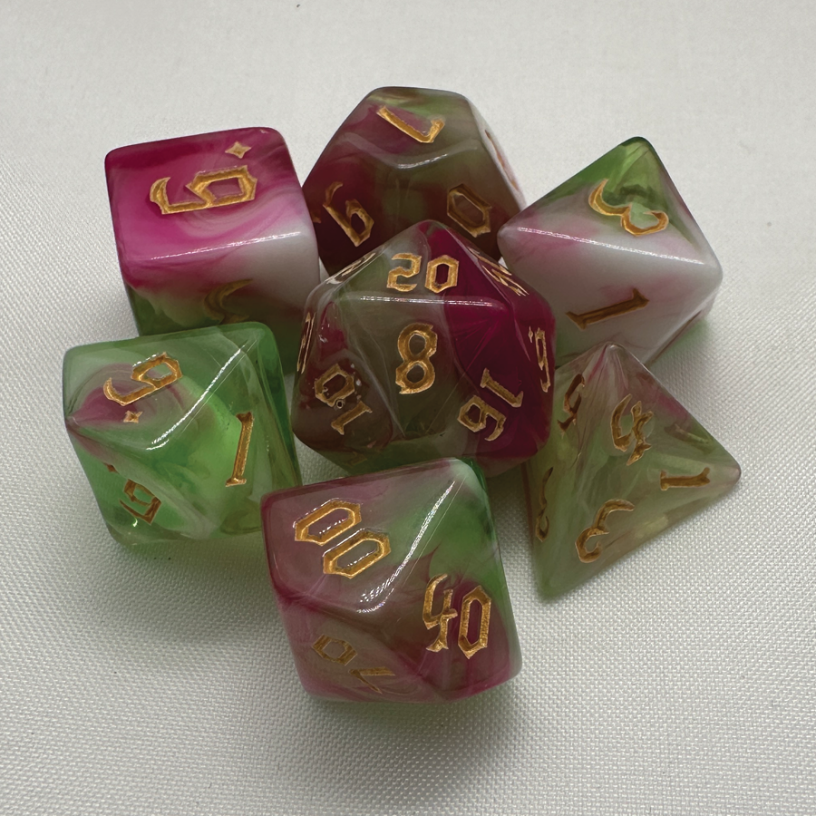 TCB 7-Piece Acrylic Dice Sets 1/2