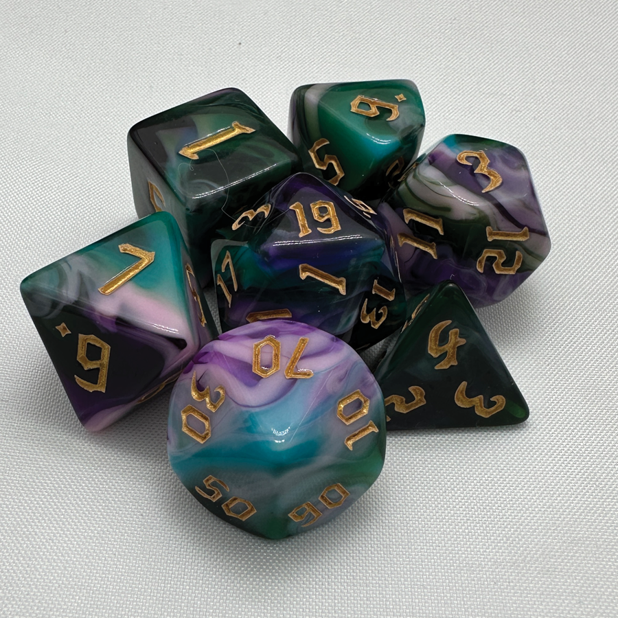 TCB 7-Piece Acrylic Dice Sets 1/2