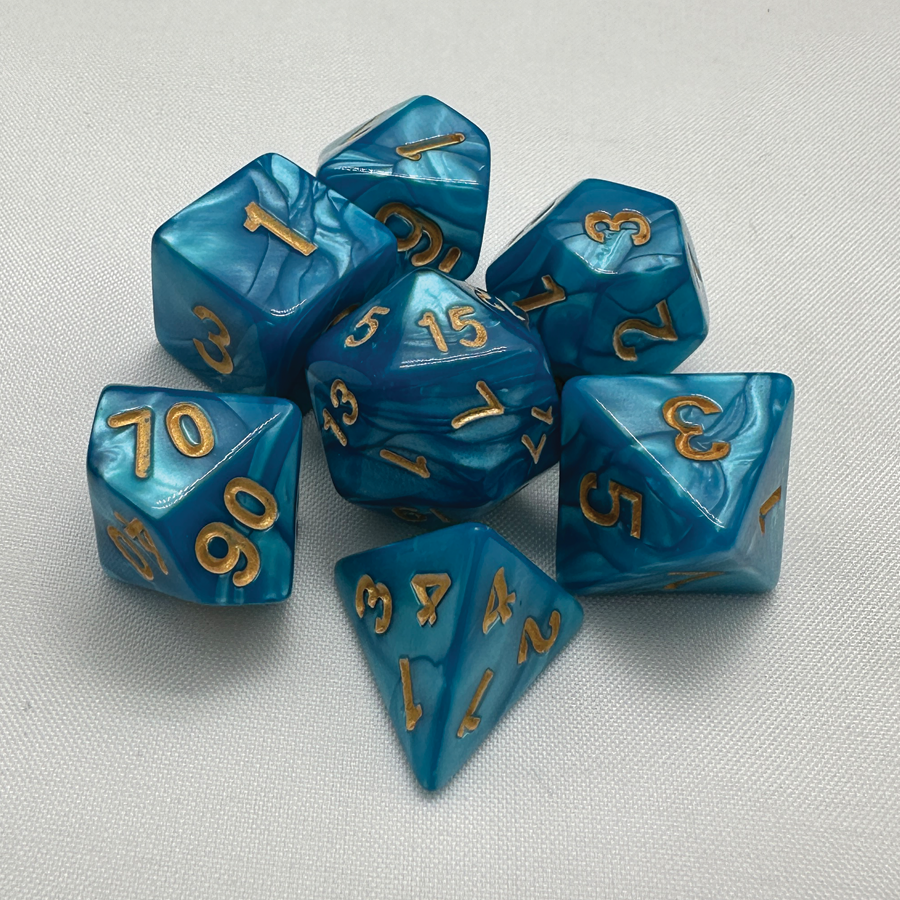 TCB 7-Piece Acrylic Dice Sets 1/2