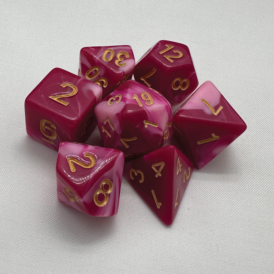 TCB 7-Piece Acrylic Dice Sets 1/2