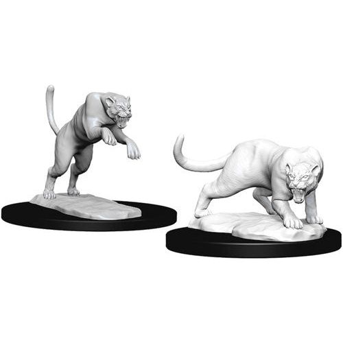 D&D: Nolzur's Marvelous Unpainted Miniatures - W06 Panther & Leopard - TCB Games & Collectibles