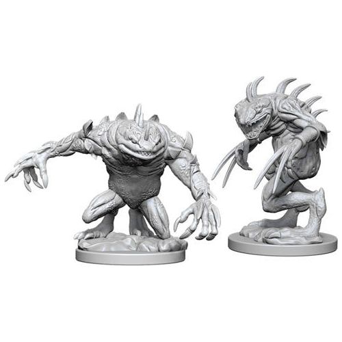 D&D: Nolzur's Marvelous Unpainted Miniatures - W05 Grey Slaad & Death Slaad