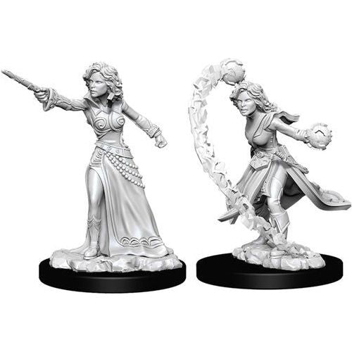 Pathfinder: Deep Cuts Unpainted Miniatures - W06 Female Human Wizard