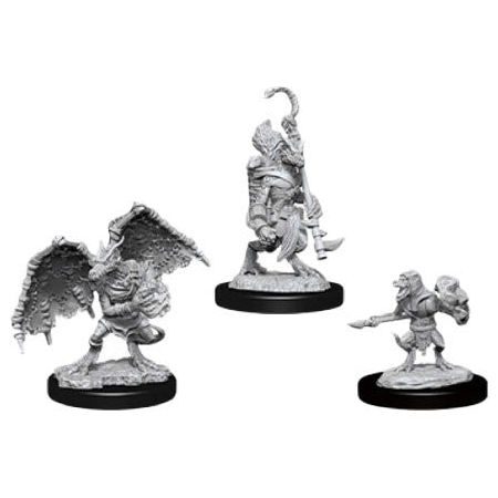 D&D: Nolzur's Marvelous Unpainted Miniatures - W12 Kobold Inventor, Dragonshield, & Sorcerer